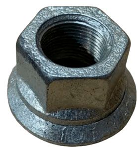 Гайка колесная с поворотным фланцем 22х1,5 мм ART 3101040, класс прочности 10, оцинкованная сталь - фото